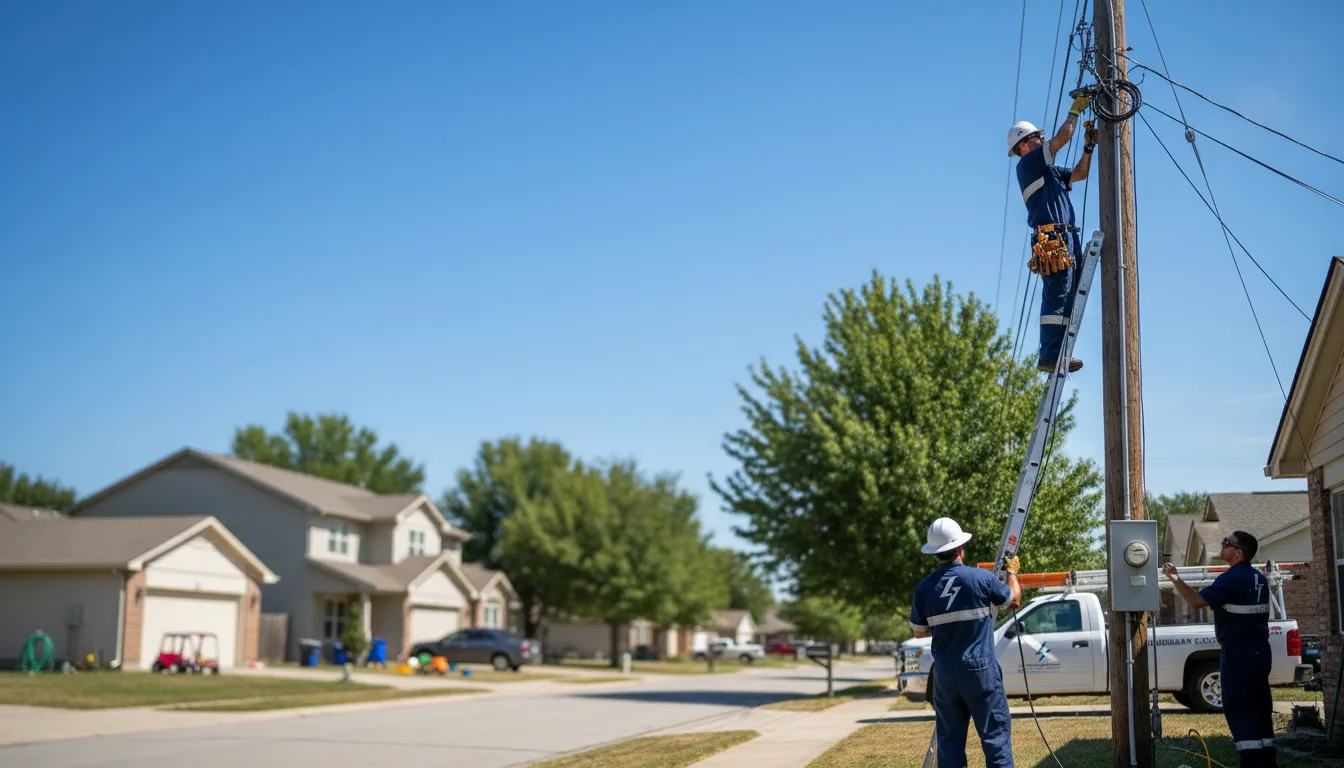Residential electrician providing installation services in Farlington, KS